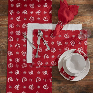 Snowflake Table Runners 15x72 Park Designs - The Fox Decor